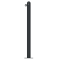 Ornamental bollard | Series 468B | � 60 mm | stationary, to be fixed by plugswith base plate 100 x 150 mm | without lock | with 1 eyelet